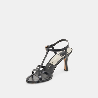 LIANE HEELS MIDNIGHT CRINKLE PATENT Dolce Vita
