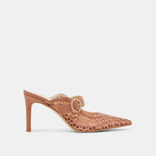 KEEKEE HEELS SADDLE WOVEN RAFFIA Dolce Vita