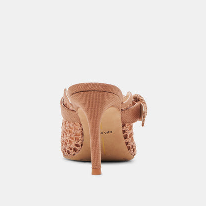 KEEKEE HEELS SADDLE WOVEN RAFFIA Dolce Vita