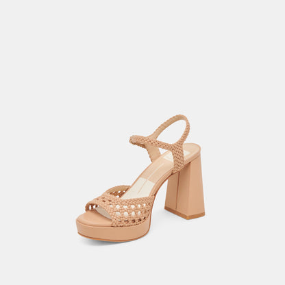 PEYTEN WIDE HEELS CAFE WOVEN STELLA Dolce Vita