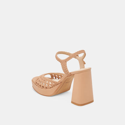 PEYTEN WIDE HEELS CAFE WOVEN STELLA Dolce Vita