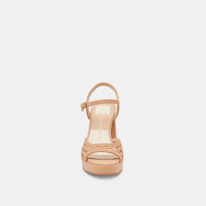 PEYTEN WIDE HEELS CAFE WOVEN STELLA Dolce Vita