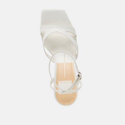 BECKI HEELS TRUE WHITE LEATHER Dolce Vita