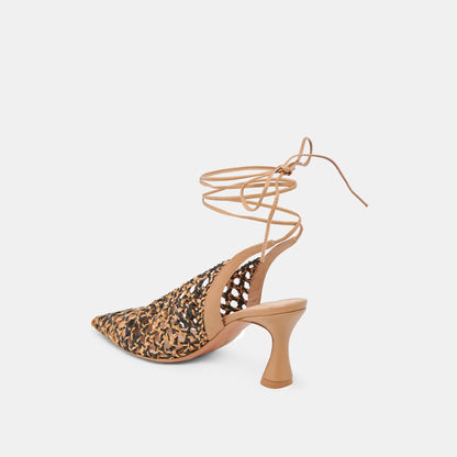 GESICA HEELS BLACK NATURAL WOVEN Dolce Vita