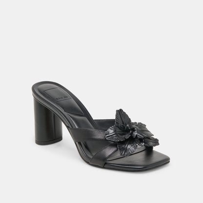 Nikil Black Leather Heels Dolce Vita
