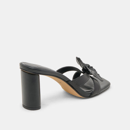 Nikil Black Leather Heels Dolce Vita