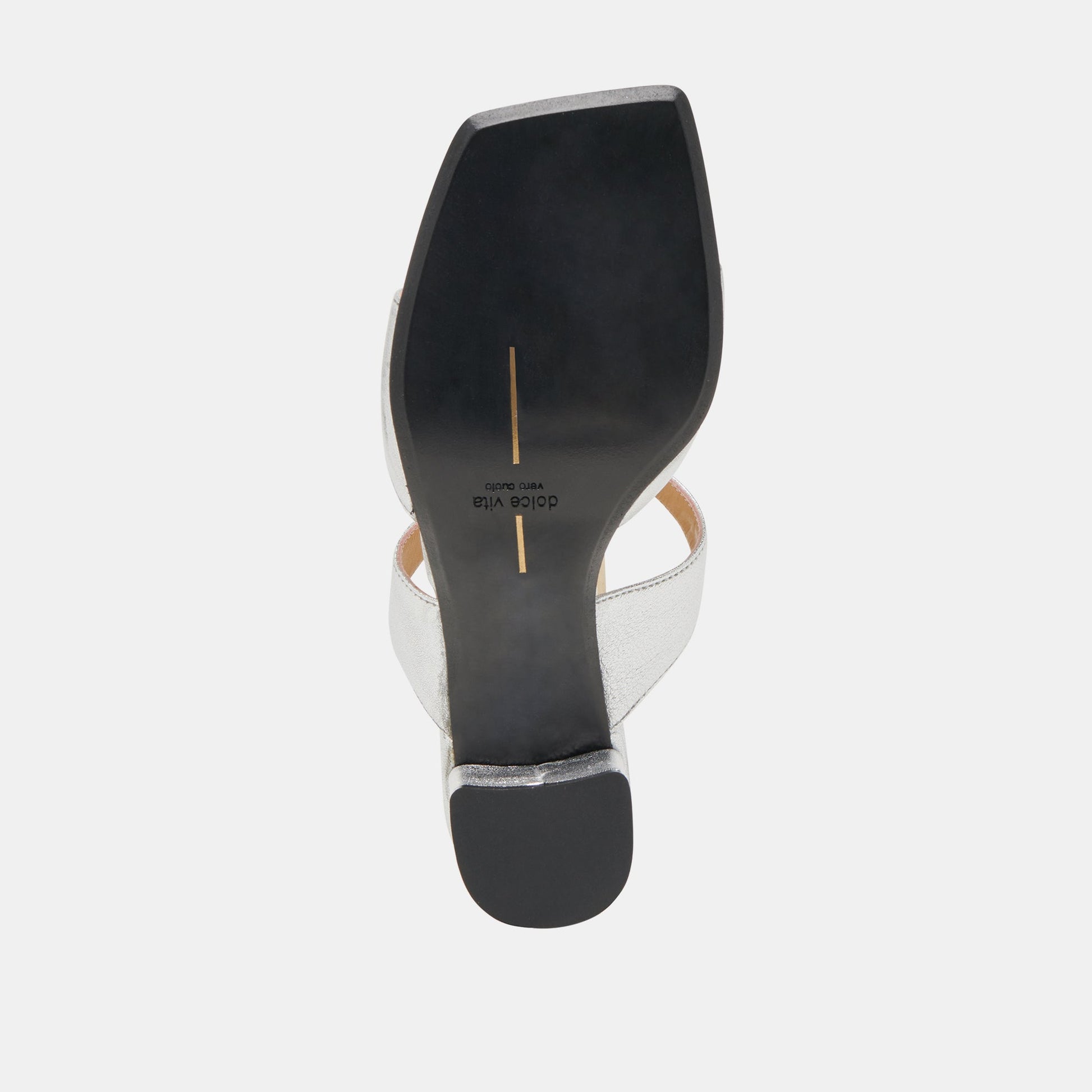SHANE HEELS SILVER METALLIC LEATHER Dolce Vita