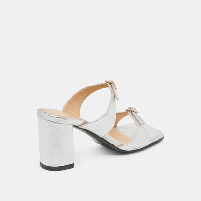 SHANE HEELS SILVER METALLIC LEATHER Dolce Vita