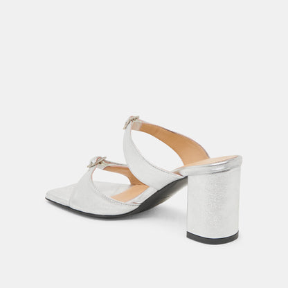 SHANE HEELS SILVER METALLIC LEATHER Dolce Vita