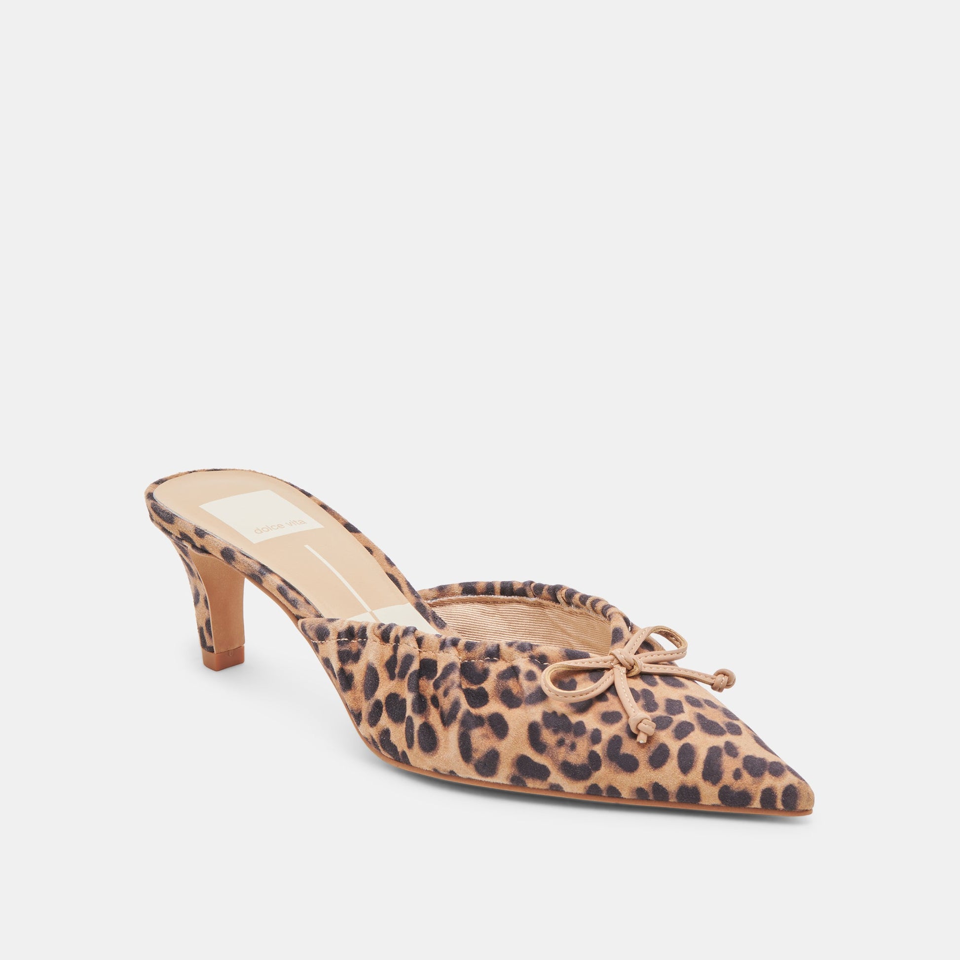 KAIRI MID HEELS DK LEOPARD SUEDE Dolce Vita