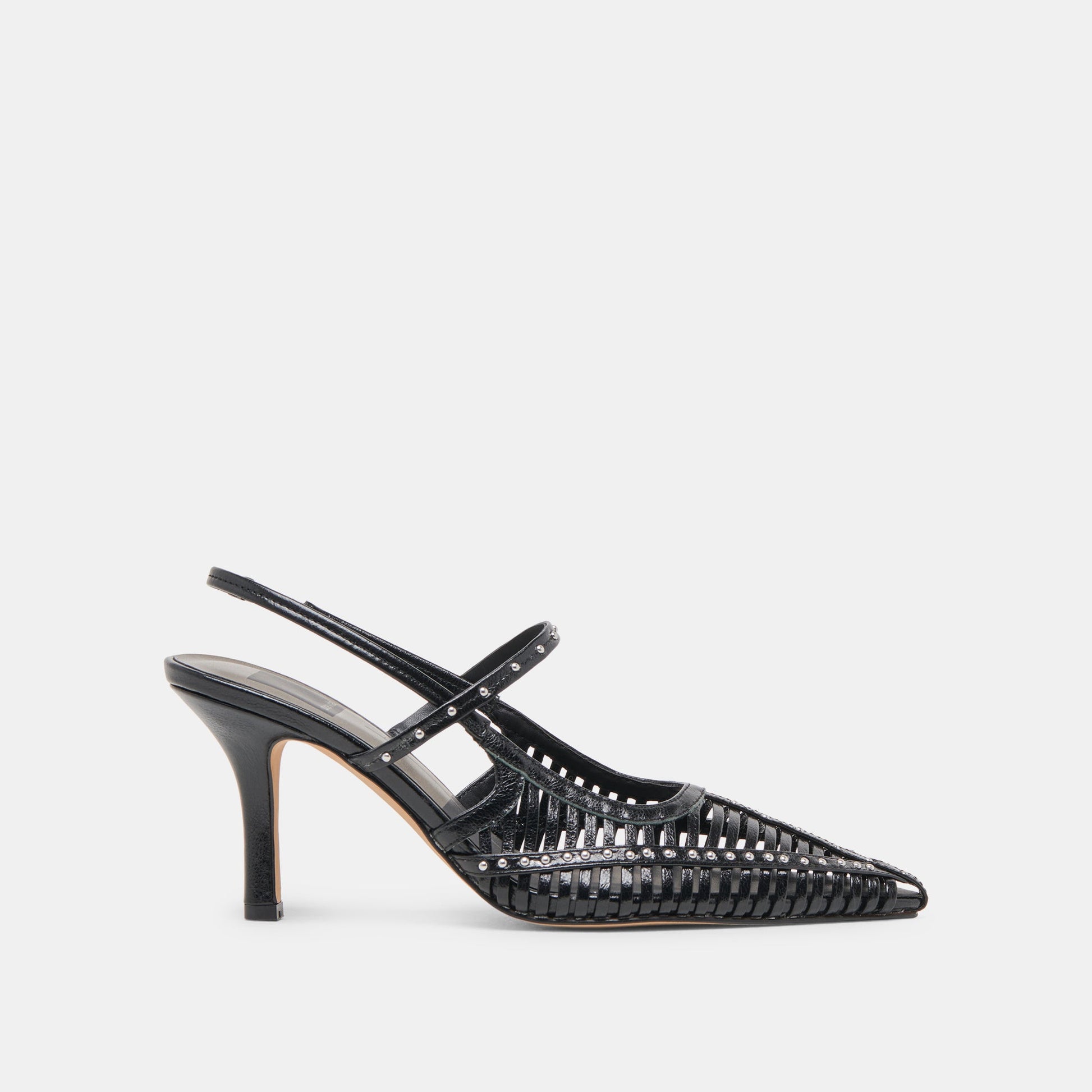 HENSAL HEELS MIDNIGHT CRINKLE PATENT Dolce Vita