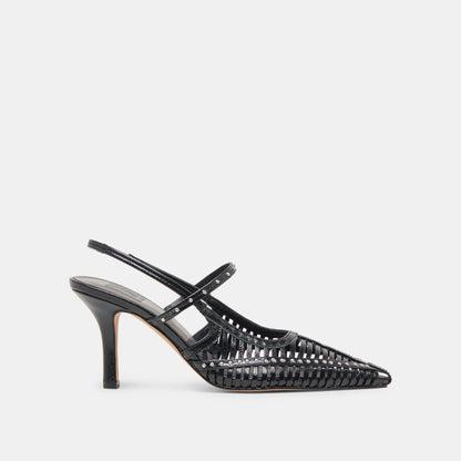 HENSAL HEELS MIDNIGHT CRINKLE PATENT Dolce Vita
