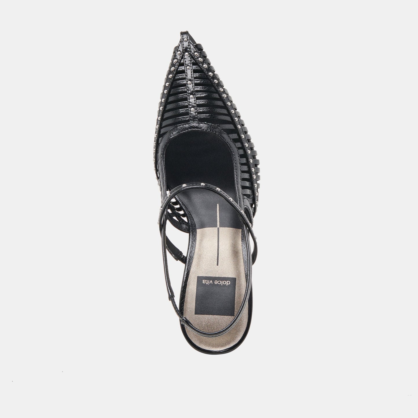 HENSAL HEELS MIDNIGHT CRINKLE PATENT Dolce Vita