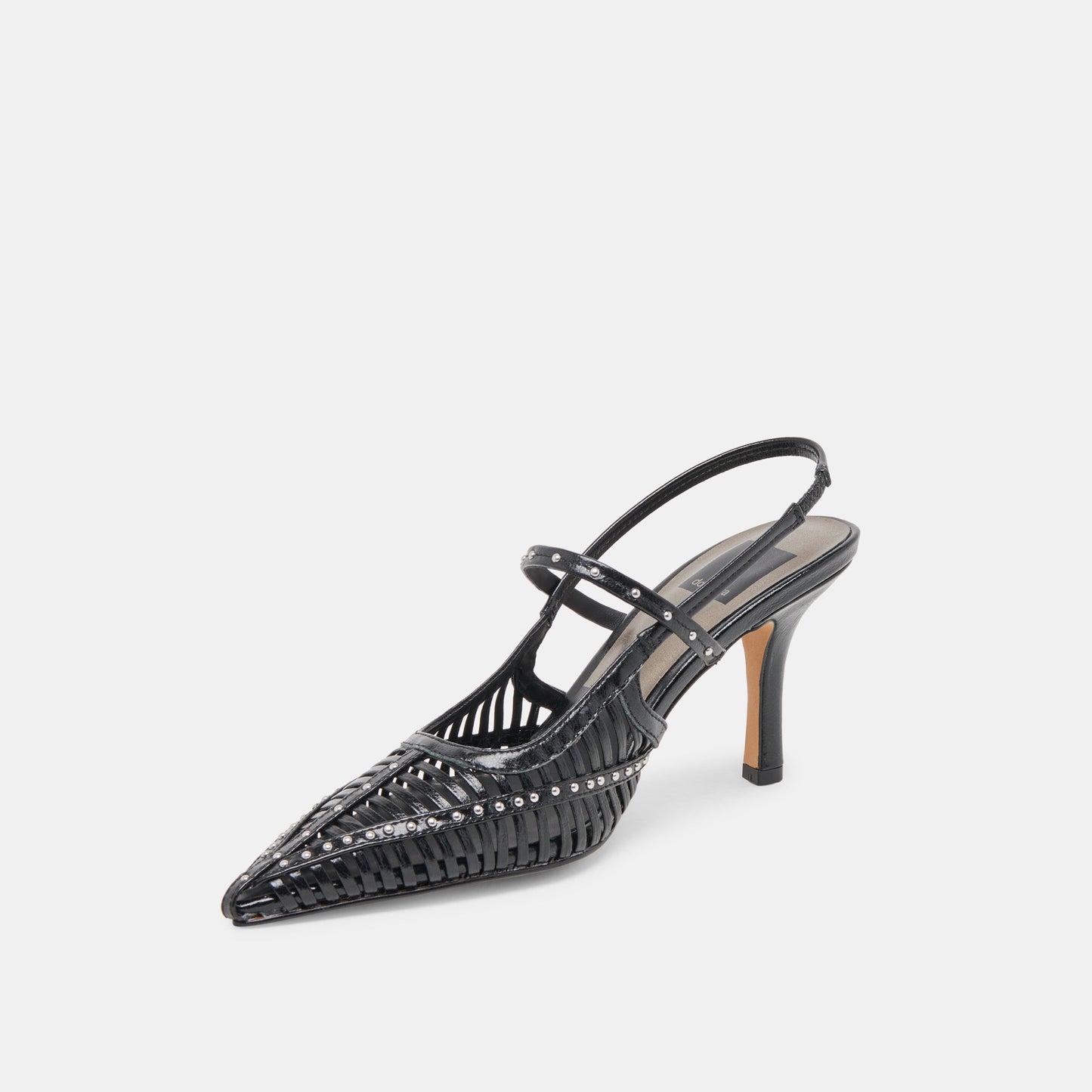 HENSAL HEELS MIDNIGHT CRINKLE PATENT Dolce Vita