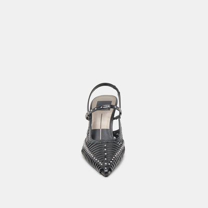 HENSAL HEELS MIDNIGHT CRINKLE PATENT Dolce Vita