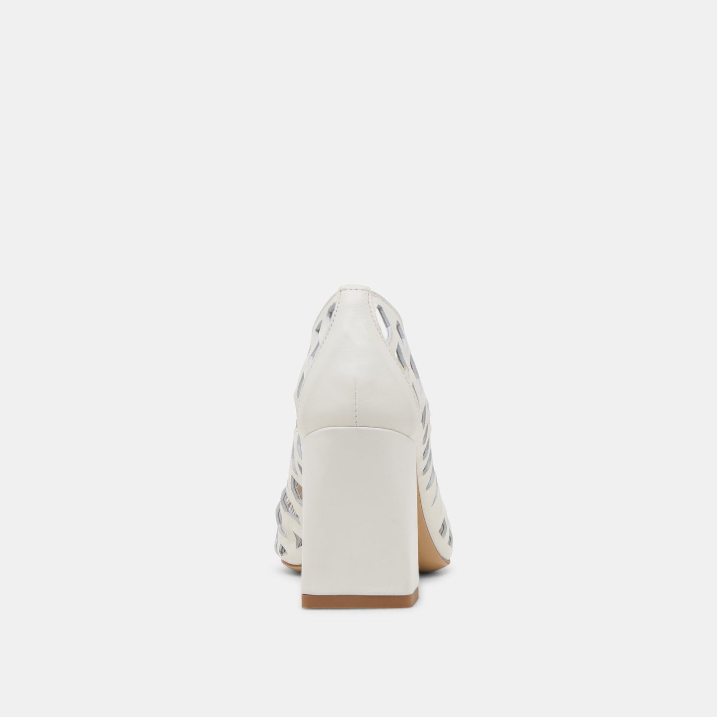 Tanya Bone Woven Leather Heels Dolce Vita
