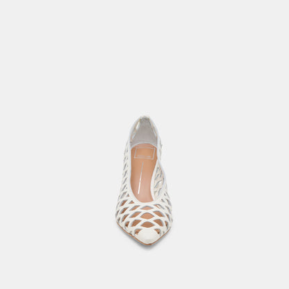 Tanya Bone Woven Leather Heels Dolce Vita