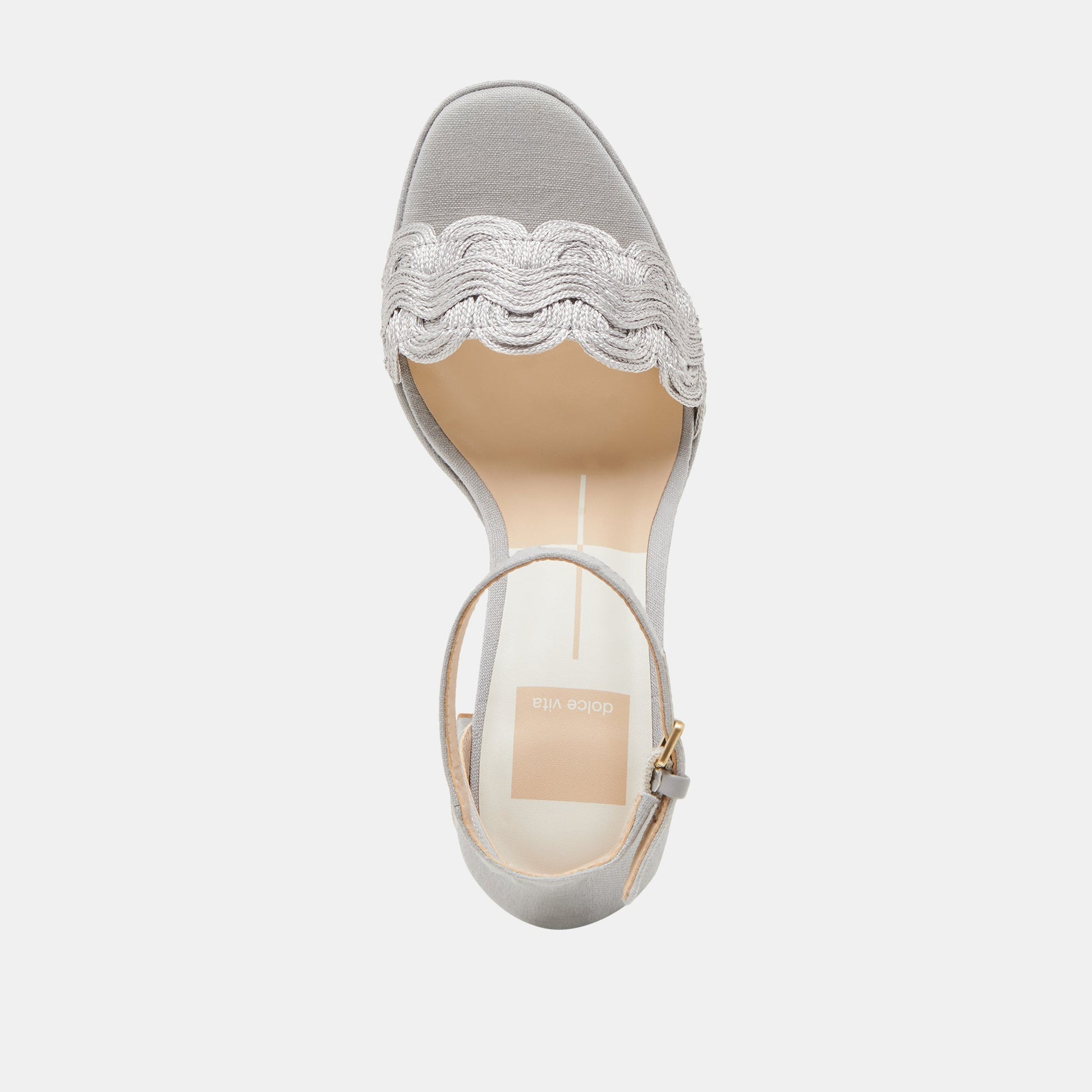 PELTIN HEELS GREY WOVEN RAFFIA Dolce Vita