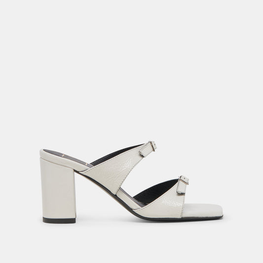 SHANE HEELS OFF WHITE CRINKLE PATENT Dolce Vita