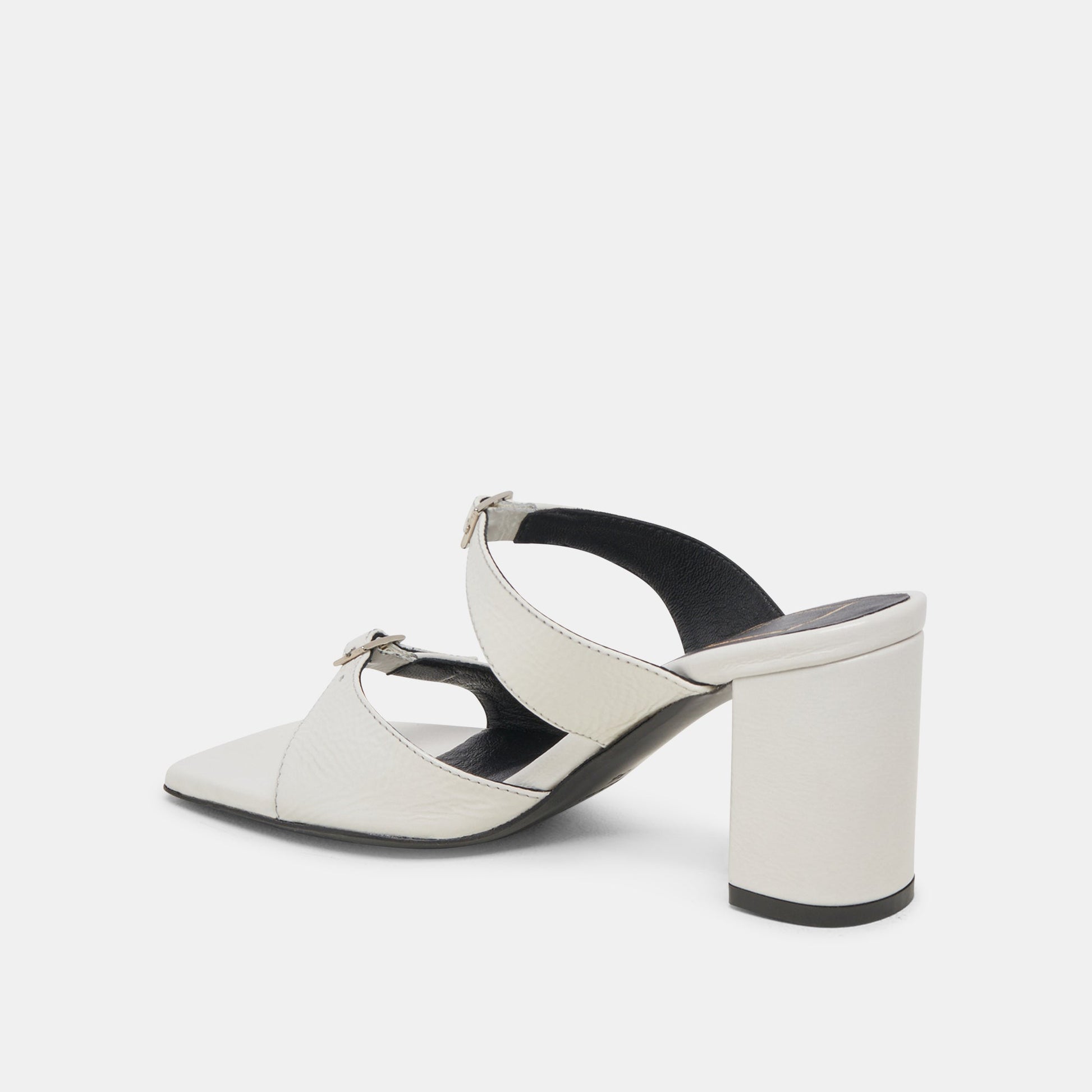 SHANE HEELS OFF WHITE CRINKLE PATENT Dolce Vita