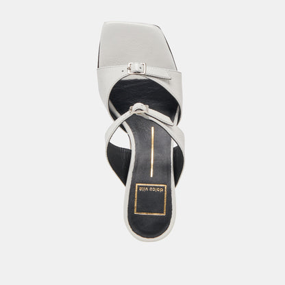 SHANE HEELS OFF WHITE CRINKLE PATENT Dolce Vita