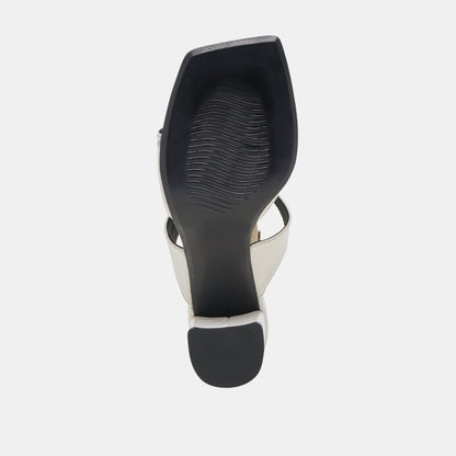 SHANE HEELS OFF WHITE CRINKLE PATENT Dolce Vita
