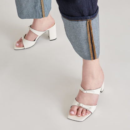 SHANE HEELS OFF WHITE CRINKLE PATENT Dolce Vita