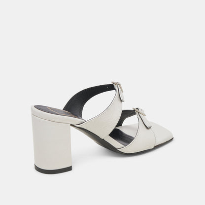 SHANE HEELS OFF WHITE CRINKLE PATENT Dolce Vita