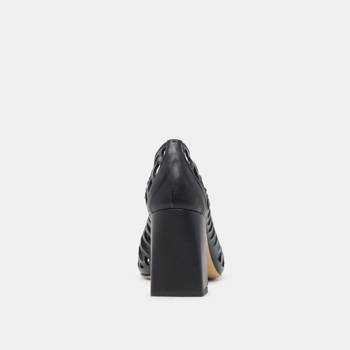 Tanya Black Woven Leather Heels Dolce Vita