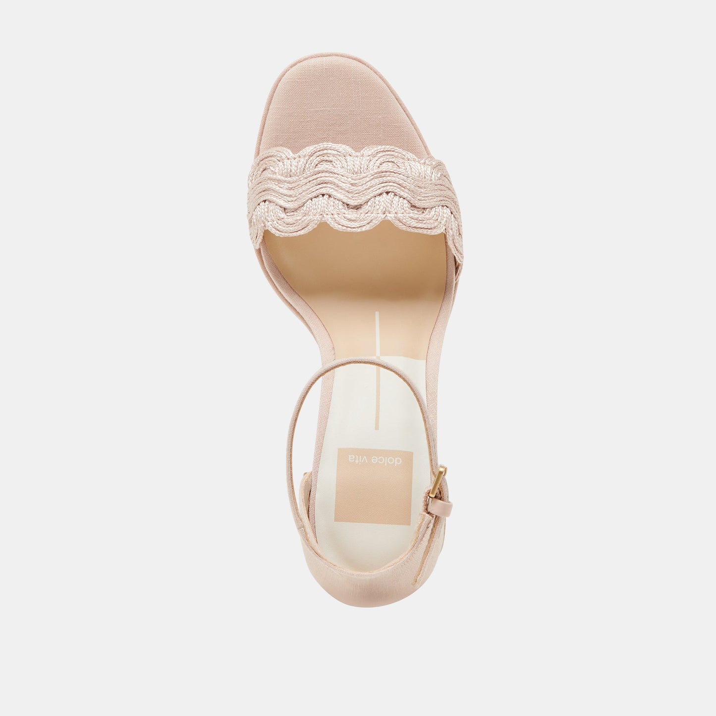 PELTIN HEELS LIGHT PINK WOVEN RAFFIA Dolce Vita