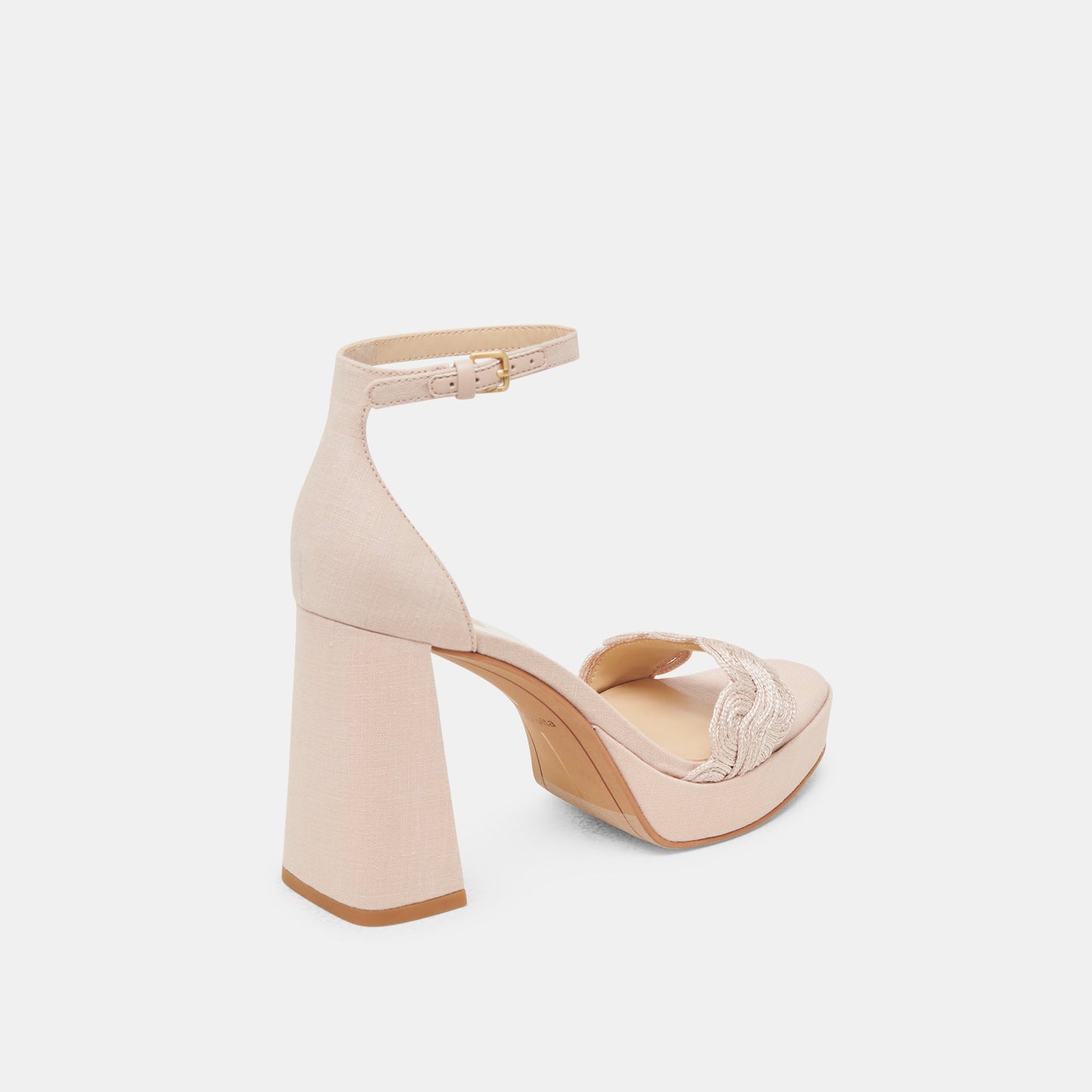 PELTIN HEELS LIGHT PINK WOVEN RAFFIA Dolce Vita