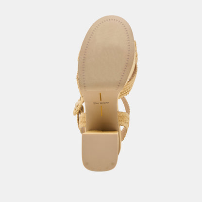Bety Lt Natural Raffia Heels Dolce Vita