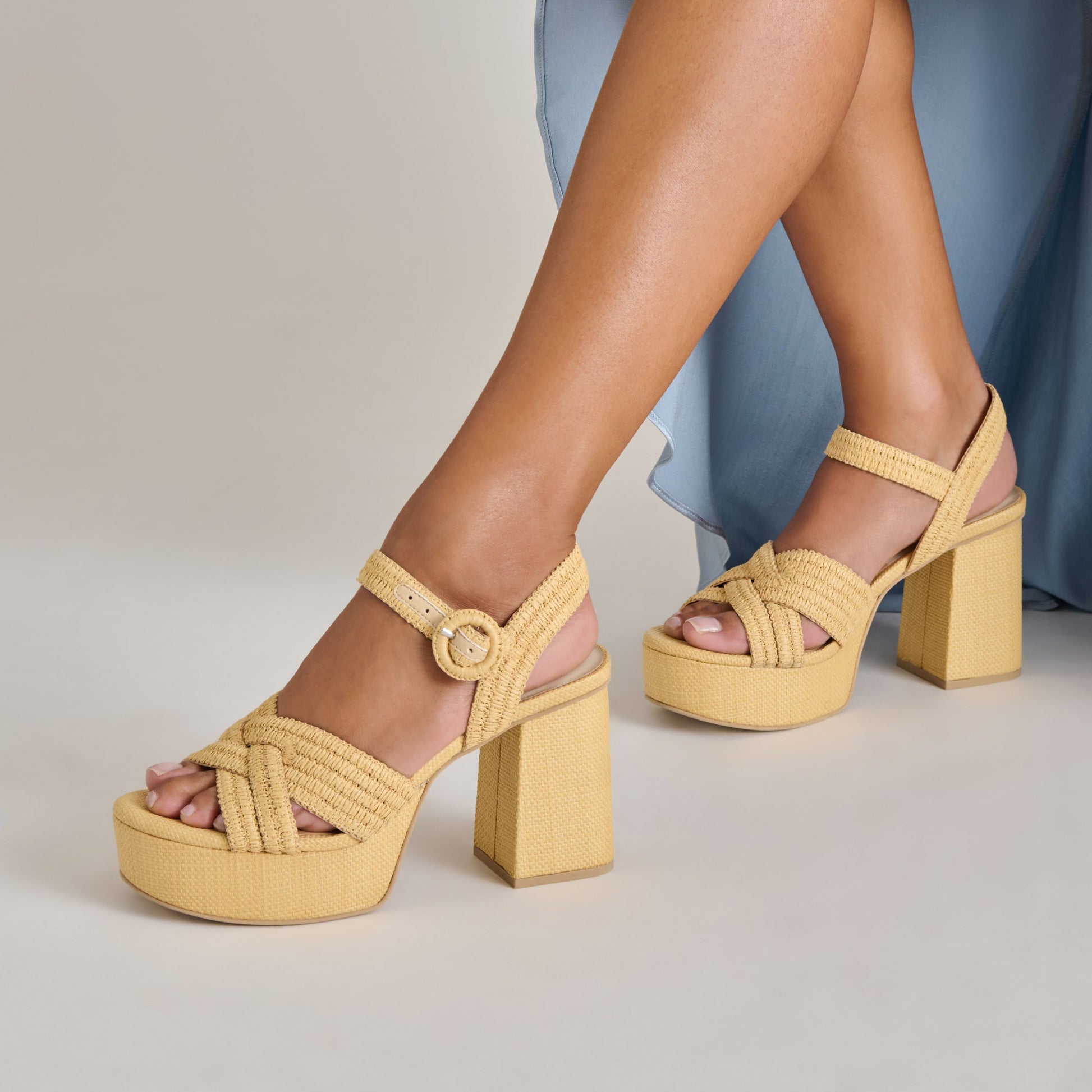 Bety Lt Natural Raffia Heels Dolce Vita