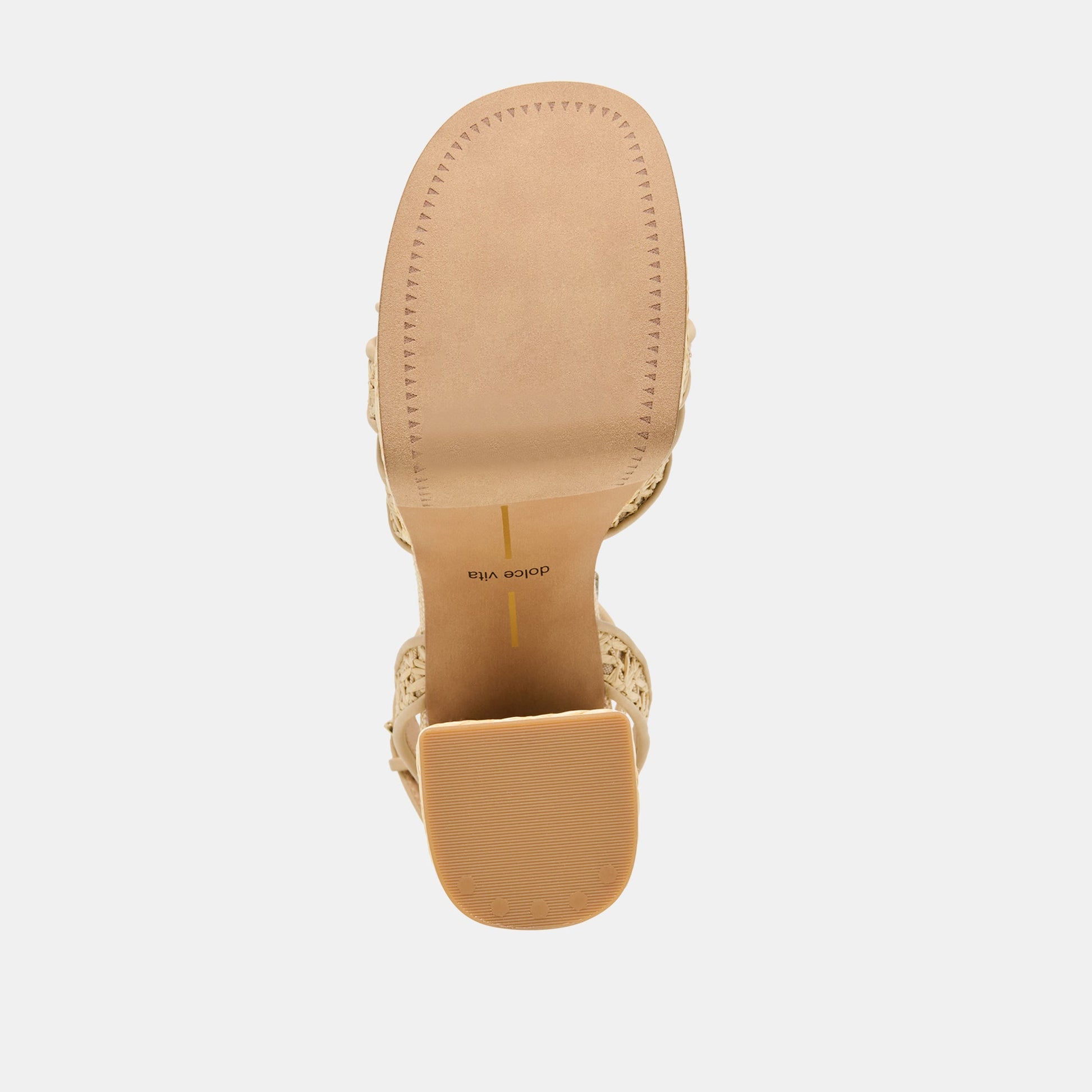 Danila Lt Natural Cross Hatch Raffia Heels Dolce Vita