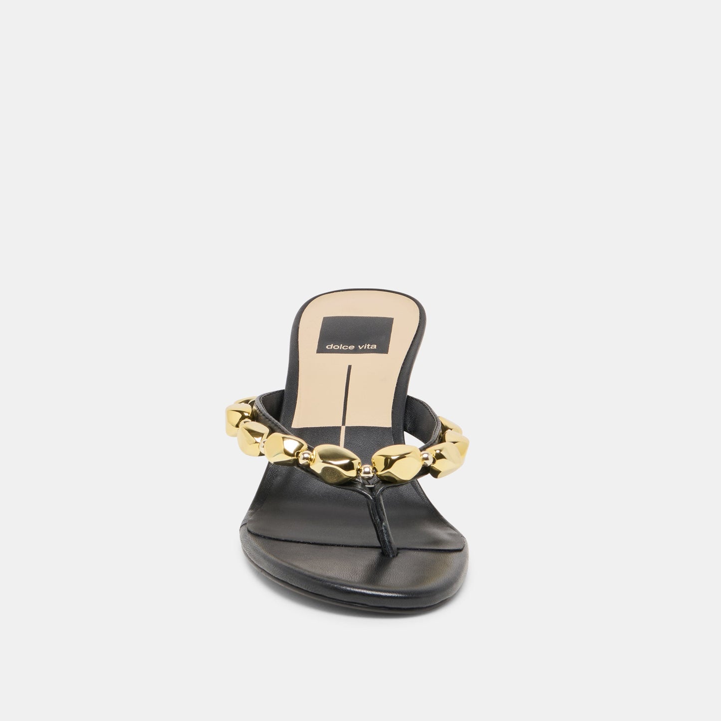 Daksie Black Leather Heels Dolce Vita