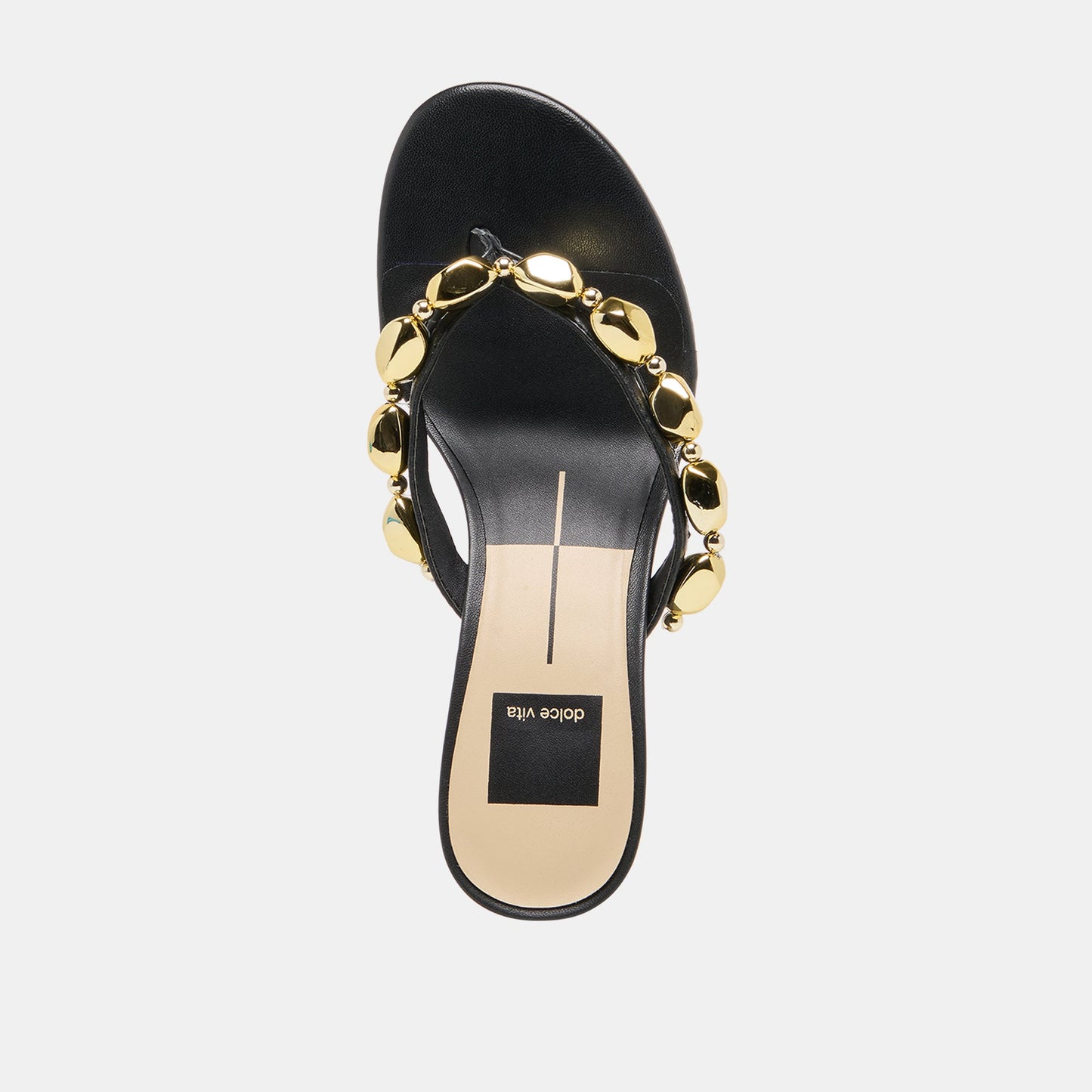 Daksie Black Leather Heels Dolce Vita