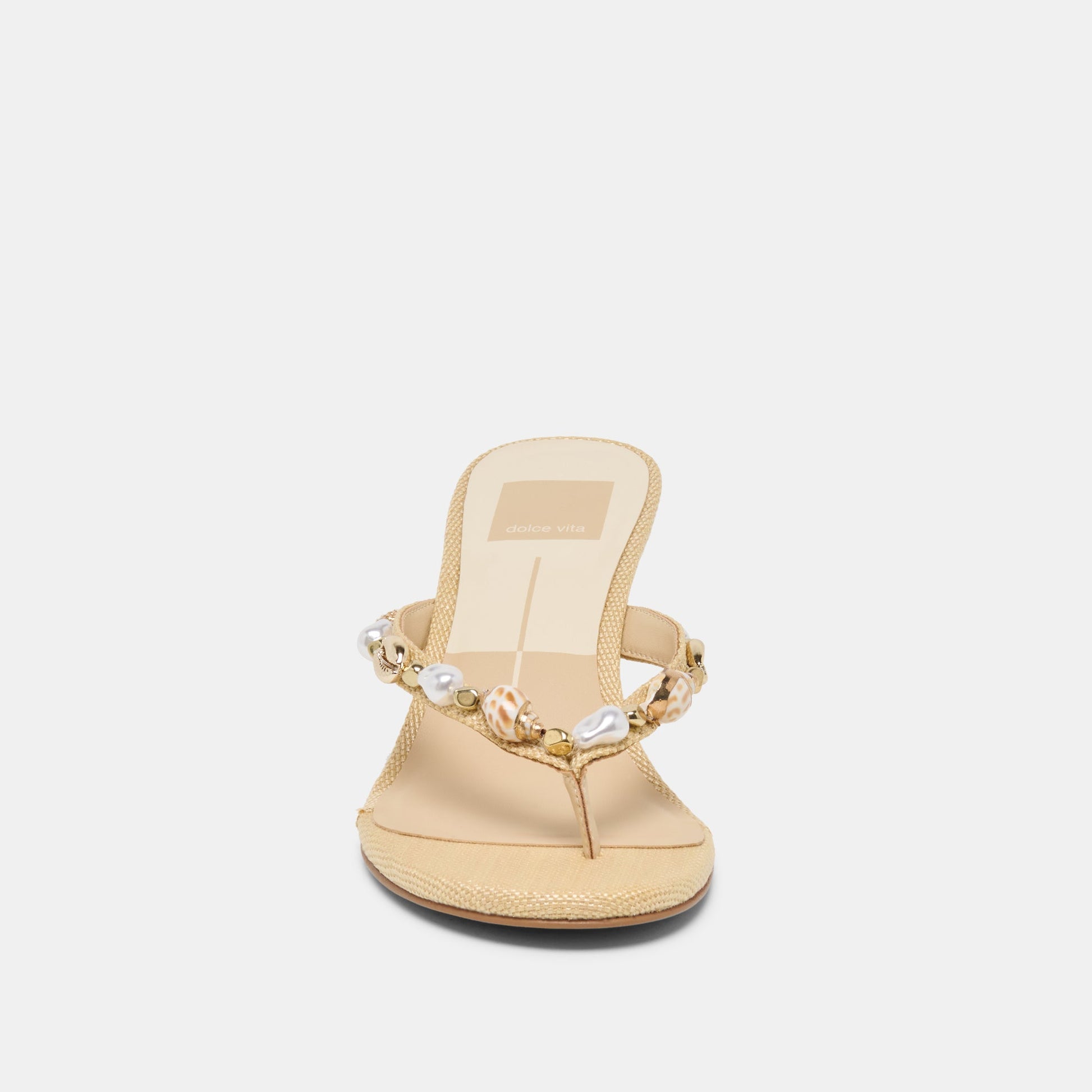 Daksie Lt Natural Raffia Heels Dolce Vita