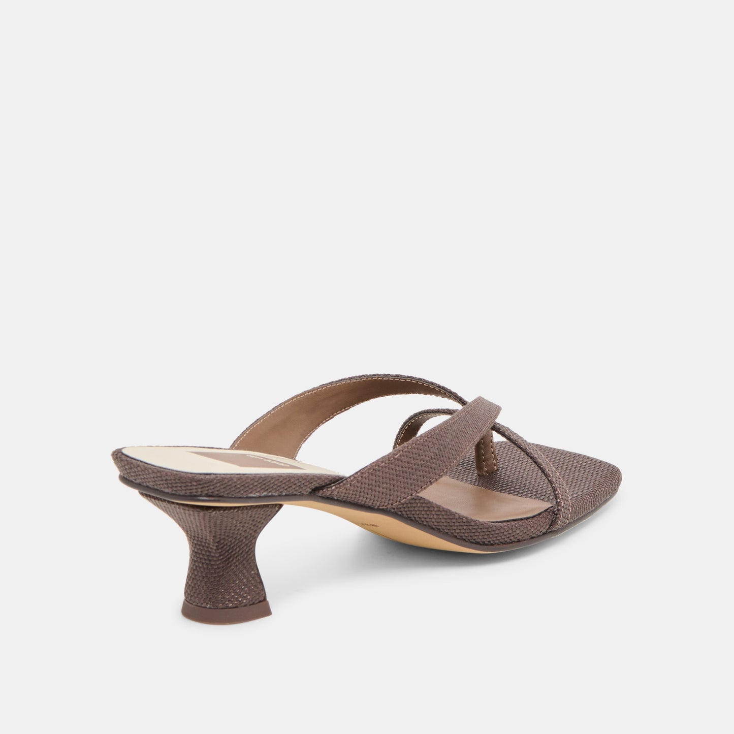 Brevel Chocolate Raffia Heels Dolce Vita
