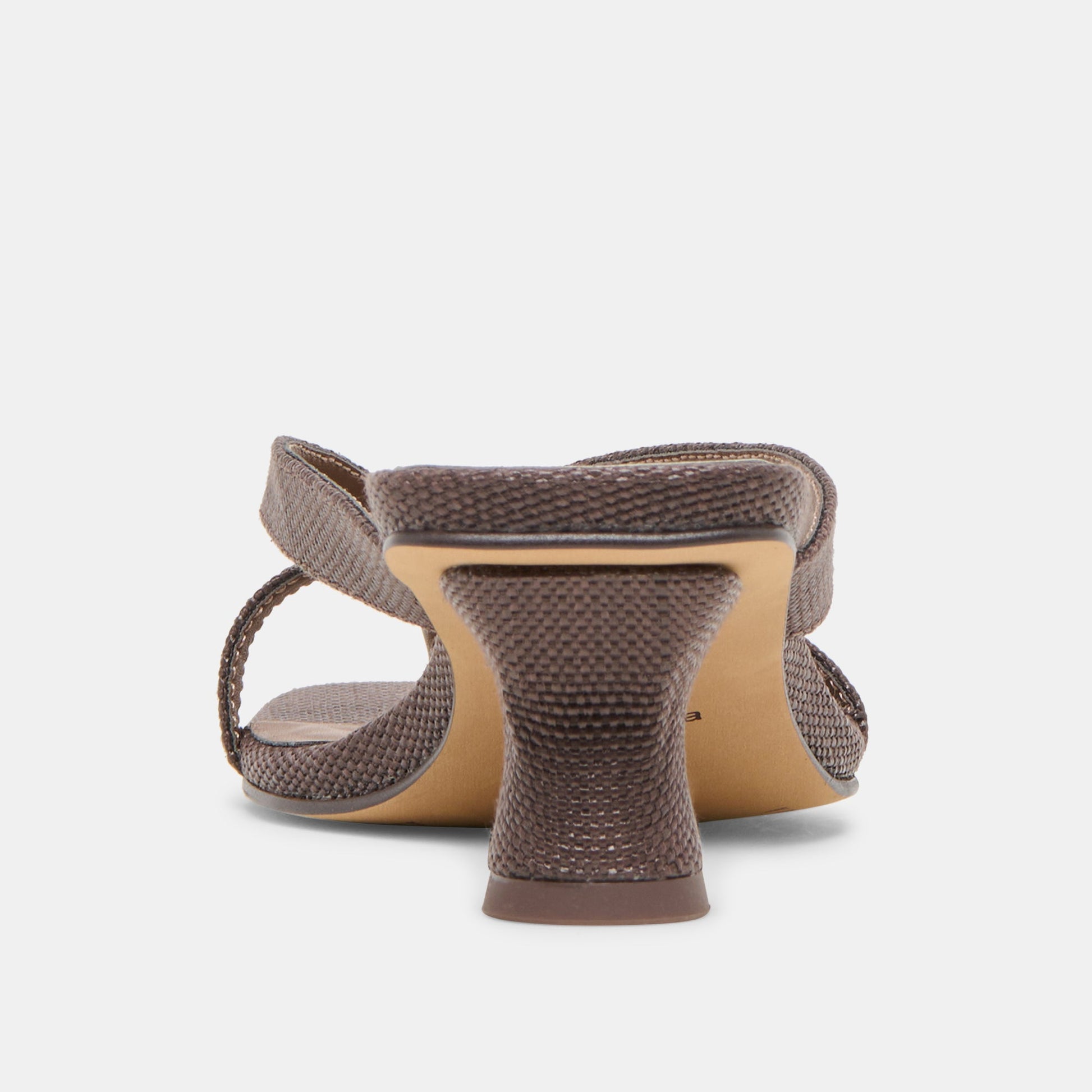 Brevel Chocolate Raffia Heels Dolce Vita