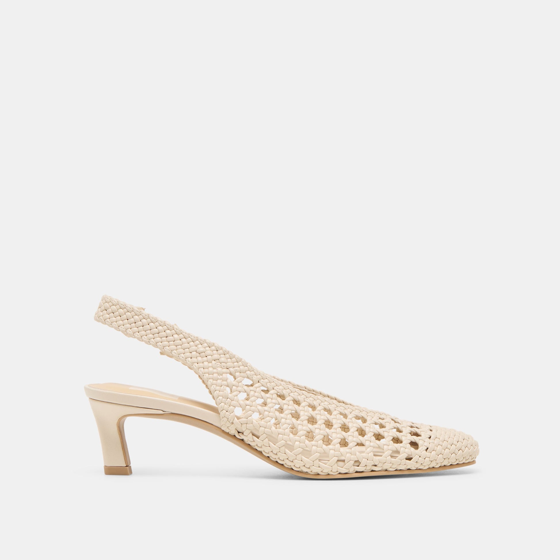 Fawne Creme Woven Stella Heels Dolce Vita
