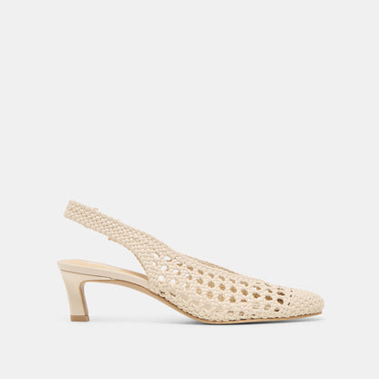 Fawne Creme Woven Stella Heels Dolce Vita