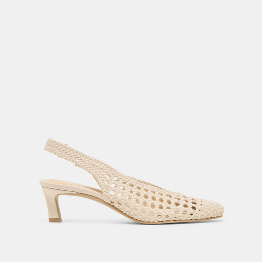 Fawne Creme Woven Stella Heels Dolce Vita