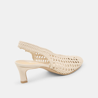 Fawne Creme Woven Stella Heels Dolce Vita