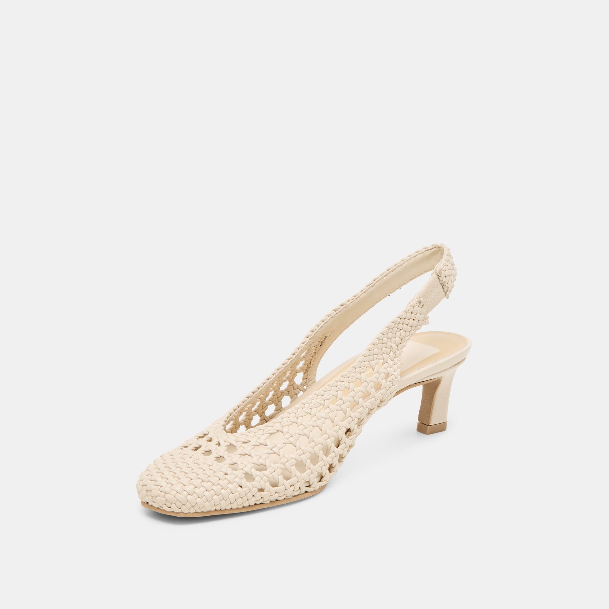Fawne Creme Woven Stella Heels Dolce Vita