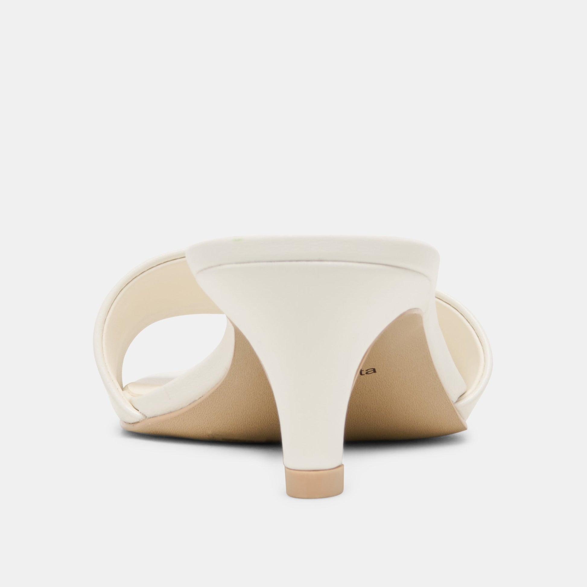 Rexa True White Leather Heels Dolce Vita