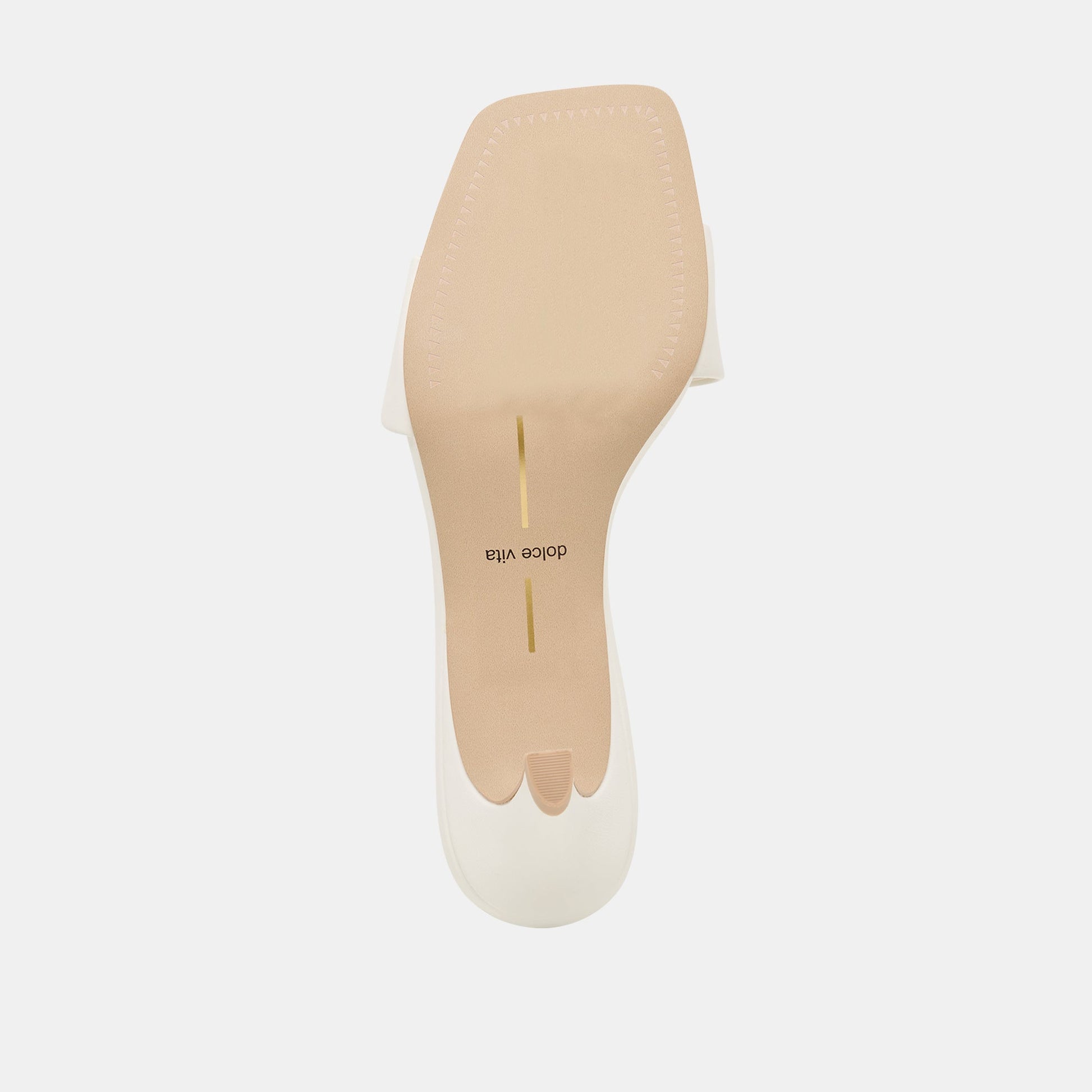 Rexa True White Leather Heels Dolce Vita
