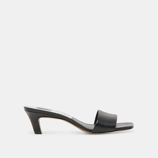 Rexa Black Leather Heels Dolce Vita
