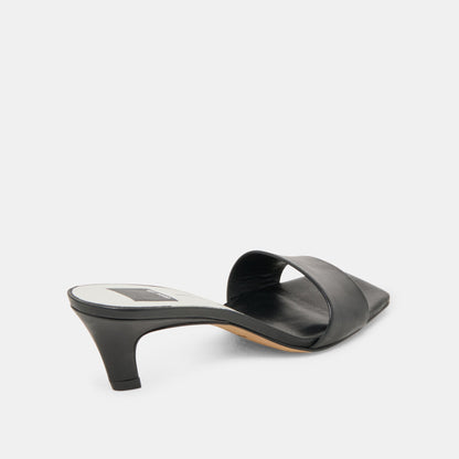 Rexa Black Leather Heels Dolce Vita