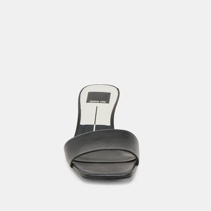 Rexa Black Leather Heels Dolce Vita