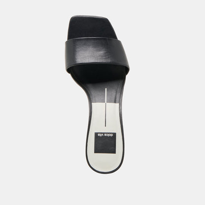 Rexa Black Leather Heels Dolce Vita